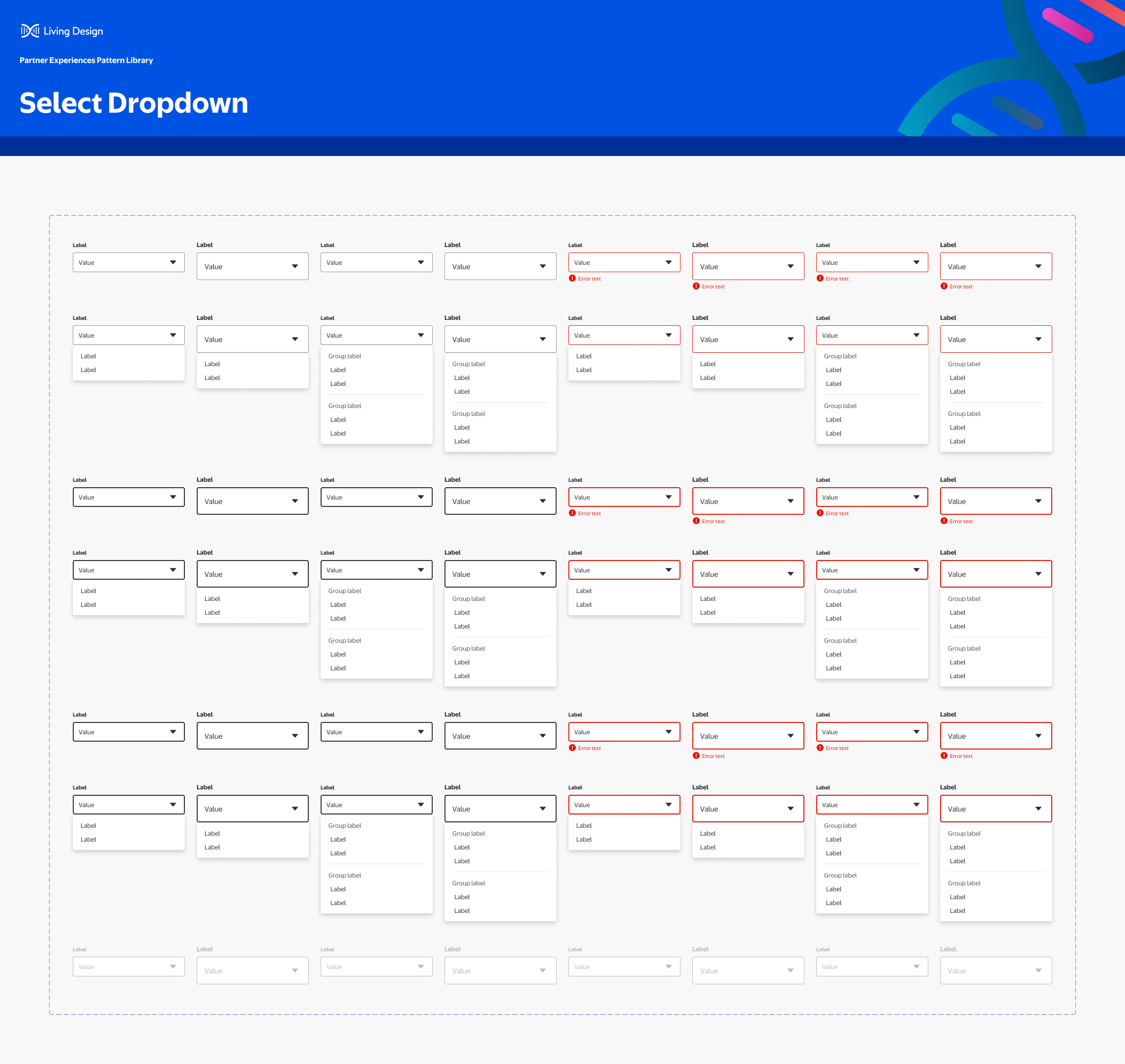 Screenshot of Select Dropdown Figma component